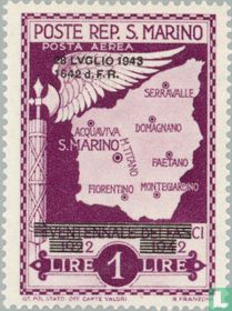 Aufdruck "28 LVGLIO 1943/1642 d.F.R."