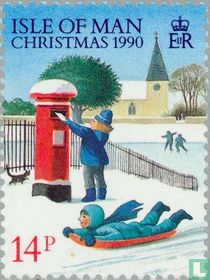 Children Playing in the snow