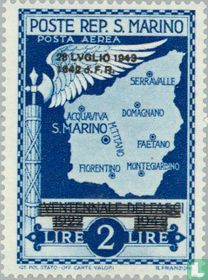 Aufdruck "28 LVGLIO 1943/1642 d.F.R."