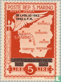 Aufdruck "28 LVGLIO 1943/1642 d.F.R."