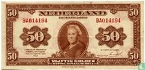 50 guilder Netherlands 1943