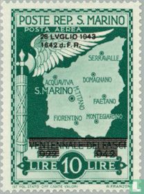 Aufdruck "28 LVGLIO 1943/1642 d.F.R."