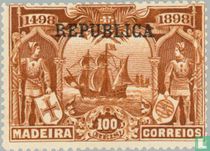 Vasco da Gama timbres Madère cmd. REPUBLICA