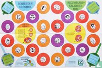 Robbedoes Kerstbol + Nieuwjaarskalender 1969