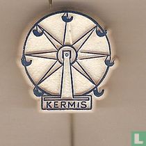 Kermis (reuzenrad) [blauw op wit]