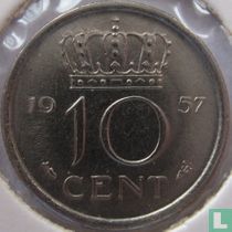 Nederland 10 cent 1957 kopen