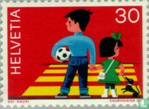 Kinderen in het verkeer kopen