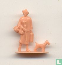 Femme avec un chien