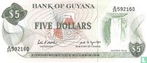Guyana 5 Dollars ND (1989)
