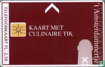 Restaurant ‘t Amsterdammertje, kaart met culinaire tik