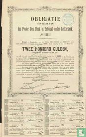 Polder den Hoek en Schuagt onder Lekkerkerk, Obligatie, 200,= Gulden