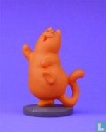 The red male dancing