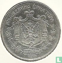Montenegro 2 perpera 1910