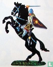 Norman on Rearing Horse Attacking with Sword