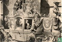 Op weg naar de Groote Kerk,voor de Doopplechtigheid van Prinses Beatrix 's Gravenhage,12 mei 1938 