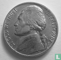 États-Unis 5 cents 1987 (D)
