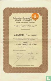 Coöperatieve Bergings-Vereniging Renate Leonhardt U.A., Aandeel 25,= Gulden