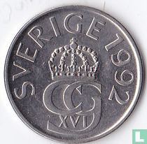 Suède 5 kronor 1992
