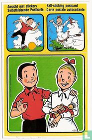 Ansicht met stickers Suske en wiske