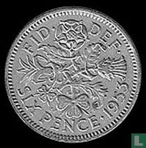 Verenigd Koninkrijk 6 pence 1953