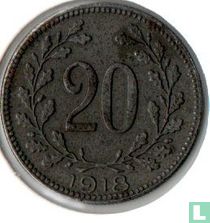 Autriche 20 heller 1918