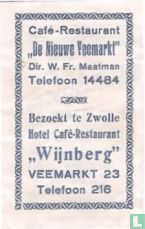 Café Restaurant "De Nieuwe Veemarkt"