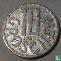 Austria 10 groschen 1963
