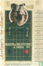 Roulette de Monte Carlo, Obligation, 500 FFrs, 20 %