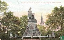 Standbeeld  Joost  v. d. Vondel in 't Vondelpark.  AMSTERDAM.