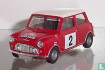Mini Cooper - Red, White Roof                  Rally Monte Carlo; 1964 winner. Part of set MC 1004 