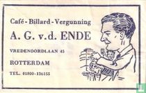 Café Billard Vergunning A.G. v.d. Ende