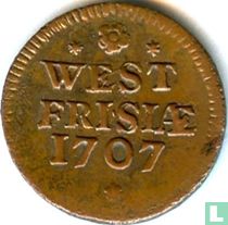 Frise occidentale 1 duit 1707