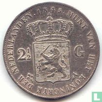 Pays-Bas 2½ gulden 1845 (type 3)