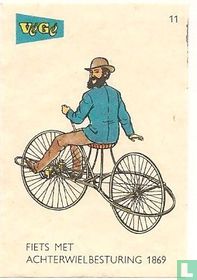 Fiets met achterwielbesturing 1869