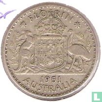 Australia 1 florin 1951
