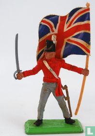 Officer bringt sabel vlag