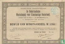 De Nederlandsche Maatschappij voor Kunstmatige Oesterteelt, Bewijs van winstaandeel