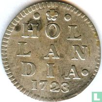 Holland 2 stuiver 1723 (zilver)
