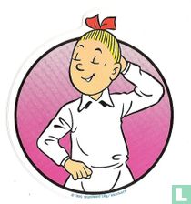 Introduct - Wiske met haar hand achter haar hoofd.
