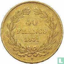 Frankrijk 40 francs 1831