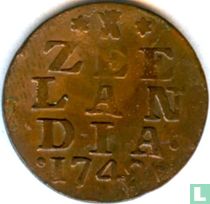 Zeeland 1 duit 1748