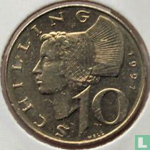 Austria 10 schilling 1991
