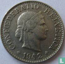 Switzerland 5 rappen 1942 for sale