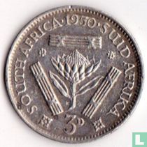 Afrique du Sud 3 pence 1950