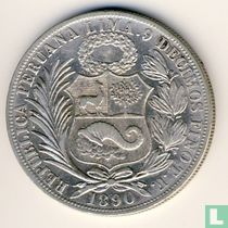 Pérou 1 sol 1890 (TF)
