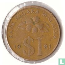 Maleisië 1 ringgit 1991