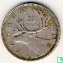 Canada 25 cents 1939