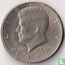 États-Unis ½ dollar 1971 (sans lettre)