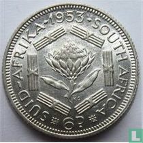 Afrique du Sud 6 pence 1953