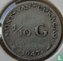 Curaçao 1/10 Gulden 1947